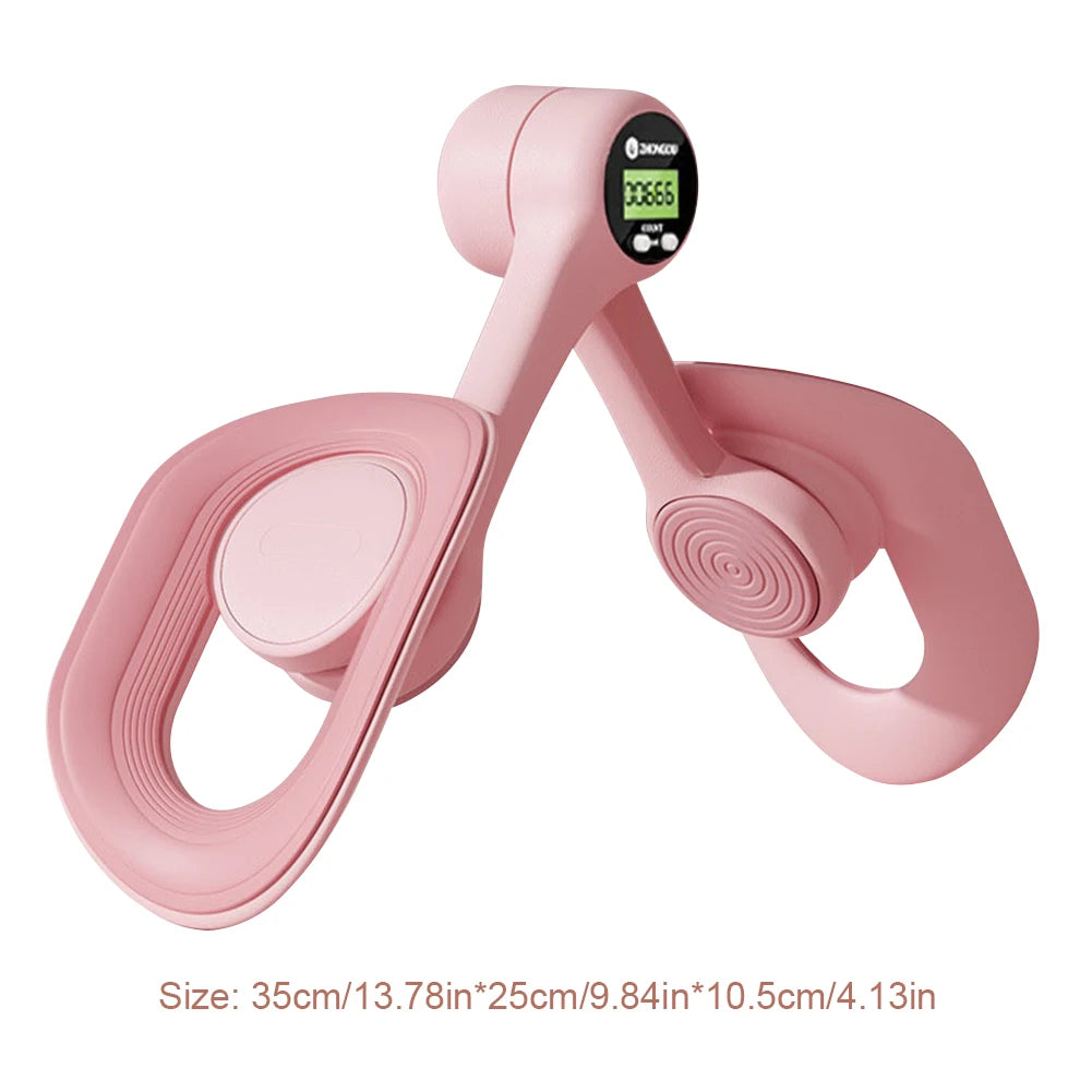Pelvic Floor Muscle Trainer Pelvic Floor Strengthener with Counter Thigh Master Non Slip Ergonomic Thigh Exerciser for Gym Yoga